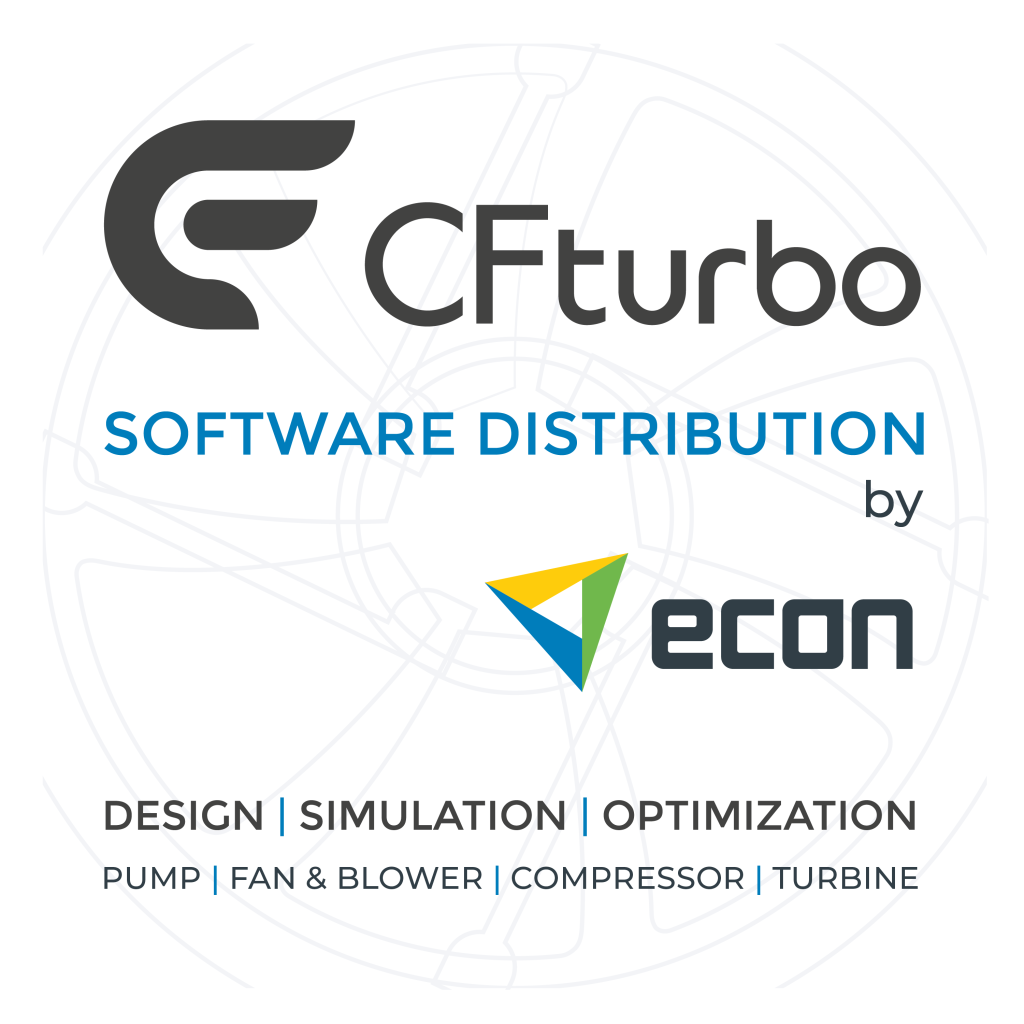 Econ is new distributor of CFturbo Turbomachinery Design Software as of June 2023.