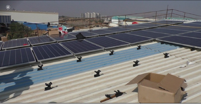 composite solar module - rooftop installation