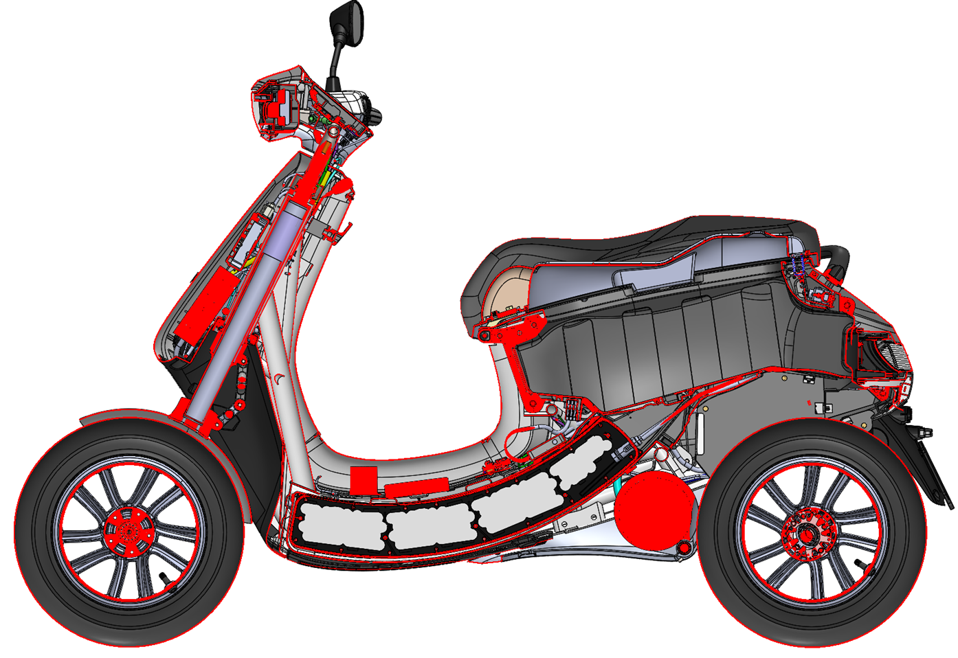 Material selection for electric scooter
